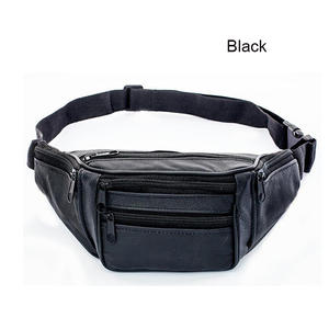 Riñonera de Cuero Genuino para Hombre, Impermeable, con Cierre, para Viajes, Senderismo, con Bolsillo para Teléfono Celular, para Actividades al Aire Libre - Product Image 2