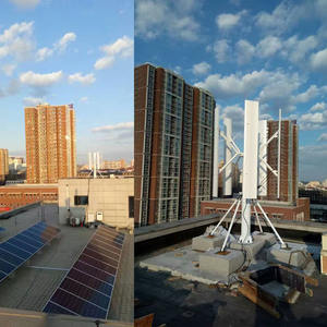 استخدام السطح بلا ضوضاء 1 كيلو وات 2 كيلو وات 3 كيلو وات 48 فولت عنفة رياح عمودية عالية الكفاءة وجذابة - Product Image 6