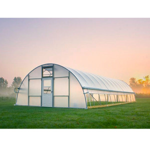 <span class=keywords><strong>Intérieur</strong></span> Agricole Cadre en Acier Galvanisé Film Tomate Plantes Tunnels de Culture Structures Préfabriquées Production Toute l'Année Serre - Product Image 1