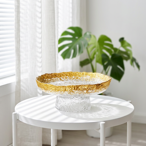 Plateaux à fruits en <span class=keywords><strong>verre</strong></span> cristal transparent de luxe léger de haute qualité – Services de personnalisation en gros pour cadeaux, bonbons et aliments élégants - Product Image 4