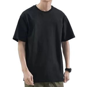 Camiseta de Corte Holgado con Logotipo Personalizado para Hombre, 100% Algodón, Hombros Caídos, Estilo Deportivo Urbano, Camiseta Lisa de Calidad - Product Image 3