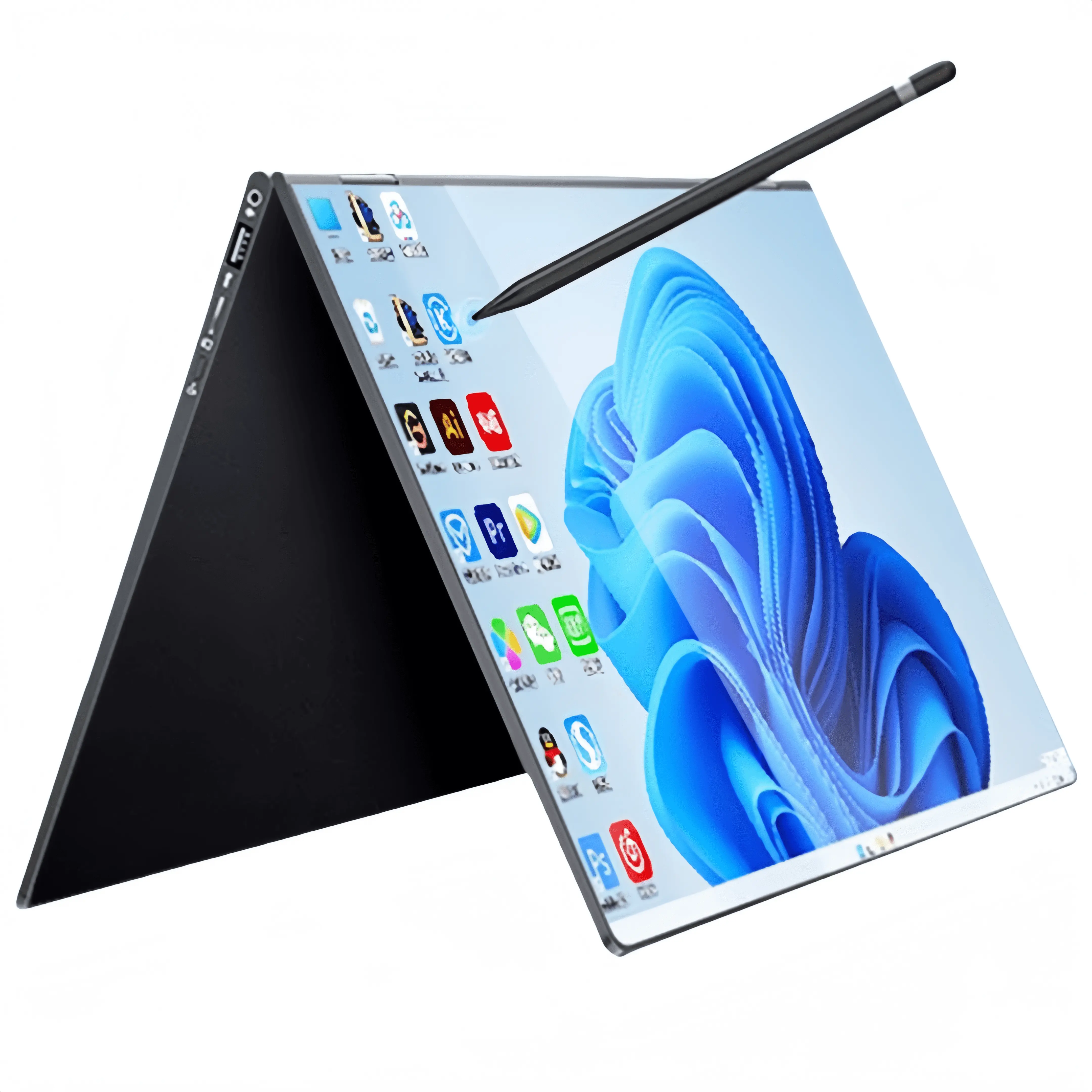 Grosir Tablet layar sentuh Yoga 14 inci, komputer Laptop 2 dalam 1 layar sentuh Win 10 Notebook N95 Quad Core 16Gb 512Gb Ssd dengan Stylus