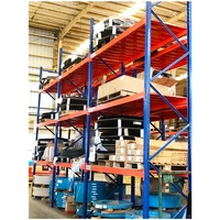 Système de rayonnage à double profondeur Van Mobile personnalisé Rayonnage à large densité d'allée Rayonnage d'entrepôt métallique à palettes à haute baie