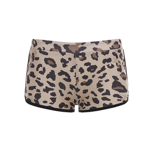 Shorts de Punto con Estampado de Leopardo, Cintura Baja, Ligeros, Casuales de Verano para Mujer, Estilo Retro Y2K, Moda Urbana Minimalista - Product Image 6