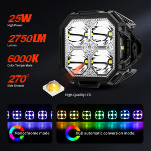 Barra de Luces LED RGB de 12V 24V de 14 22 Pulgadas para Todoterreno, Resistente al Agua, Enlazable, para Canam Ranger - Product Image 3