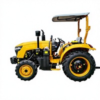 Tracteur agricole New Holland 80 CV à bas prix, 4x4, tracteur autonome, labourage avec coupe-herbe et charrue