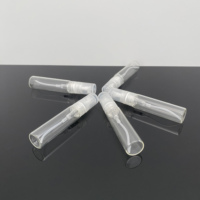 Flacon en verre cylindrique transparent de 5 ml avec bouchon à vis standard pour parfums et diffuseurs à bâtonnets (couleurs personnalisables)
