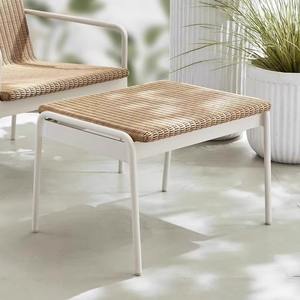 Chaise de jardin en aluminium d'extérieur avec assise en rotin, imperméable, pour terrasse et cour - Product Image 3