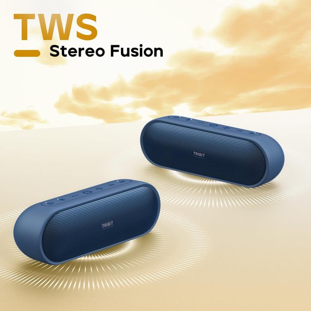 Tribit Portable Speaker XSound Plus 2 30W XBass IPX7 Waterproof24-Hour Playtime Built-in Mic Wireless Party Speaker