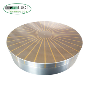 Plaque magnétique permanente ronde <span class=keywords><strong>de</strong></span> haute précision pour fraisage et rectification CNC, forte force <span class=keywords><strong>de</strong></span> maintien pour la <span class=keywords><strong>d</strong></span>écoupe des métaux - Product Image 1