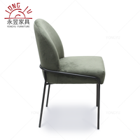 Fauteuil de loisirs ergonomique moderne et minimaliste en velours beige avec pieds en acier pour salon, hôtel, bureau à domicile, salle à manger, chambre