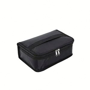 Sac Isotherme Portable de Luxe MiniCooler avec Poignée, Motif Lettres, Sac Fourre-tout Décontracté pour le Travail/École, en Feuille d'Aluminium et Tissu Oxford 600D - Product Image 6