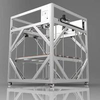 Impresora 3D FGF de pellets, modelo automático, nueva máquina de impresión 3D con doble extrusor, cama calefactada, conectividad USB, 1 año de garantía, buenos precios.