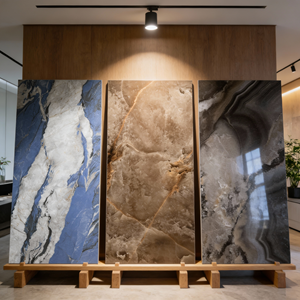 Carreaux de mur et de sol intérieurs en porcelaine polie brillante à texture marbrée moderne et élégante pour hôtel et <span class=keywords><strong>maison</strong></span> 900x1800 - Product Image 1