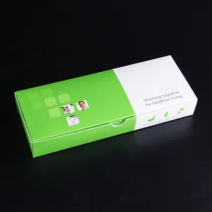 당신의 디자인에 따라 친환경 인쇄 고급 아이보리 카드 종이 스팟 UV 녹색 약 상자 디바이더가있는