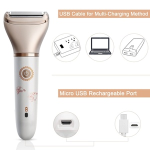 Portable Cordless 2-in-1 Electric Razor Painless Body Shaver Facial Hair Remover for Ladies Bikini Underarm Household - Product Image 5
