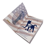 Impression de passeport pour animaux de compagnie, certificat de santé, certificat de vaccination, logo personnalisé en feuille d'or, chien, chat, chiot, livret anglais