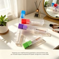 Boîte de rangement carrée transparente en PP pour crème contour des yeux, embouts de perceuse, emballage cosmétique pour petites entreprises, faible MOQ, fabrication OEM