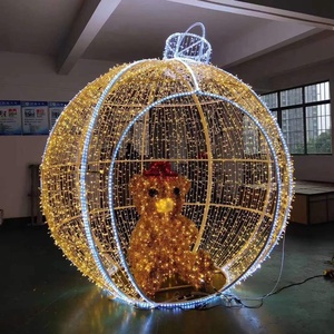 Lumière led en 3D pour projet de jardin en plein air, grande <span class=keywords><strong>décoration</strong></span>, Motif boules, pour noël, personnalisé - Product Image 5