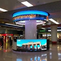 Pantalla de visualización de pared de video flexible de módulo LED suave personalizado de para publicidad para animación y gráficos