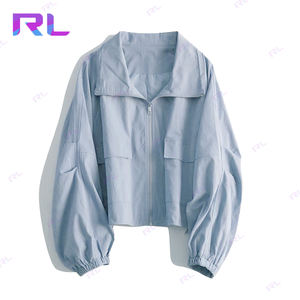 夹克女复古短棒球外套秋季女韩版时尚拉链外套女士休闲宽松夹克 - Product Image 6