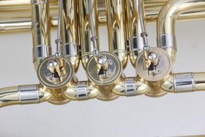 <span class=keywords><strong>Tuba</strong></span> de qualité en Si bémol, 3 clés rotatives, diamètre du corps 18 mm, diamètre de la cloche 401,5 mm, instrument en laiton OEM - Product Image 2