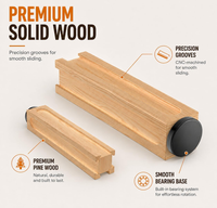 Support de rangement rotatif à 360 degrés en bois de pin pour 36 capsules de café Nespresso Original, organisateur de comptoir