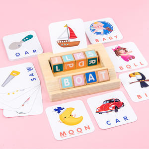 Jouet éducatif d'apprentissage d'orthographe <span class=keywords><strong>jeu</strong></span> <span class=keywords><strong>de</strong></span> correspondance <span class=keywords><strong>de</strong></span> <span class=keywords><strong>lettres</strong></span> <span class=keywords><strong>jeu</strong></span> <span class=keywords><strong>de</strong></span> comptage en bois pour enfants - Product Image 5