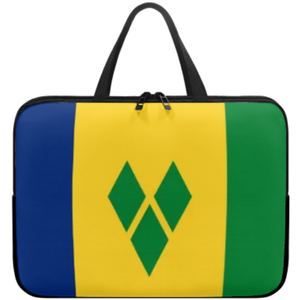 Sac pour ordinateur portable avec drapeau de Saint-<span class=keywords><strong>Vincent</strong></span>-et-les-Grenadines, étui mince pour ordinateur portable avec fermeture éclair de qualité supérieure, sac portable pour ordinateur portable pour tablettes - Product Image 1