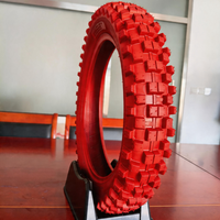 Ban Motor Custom Warna Pabrik 90/100-14 Y185A Berbahan Karet Kuat, Desain Tahan Panas, Ban Enduro untuk Alpine Ridge Safari