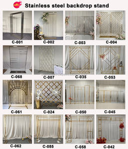 SMOOTH Black Iron Metal <b>Candle</b> Wall Flower Frame Backdrop Wall <b>Candle</b> Holder Stand for <b>Wedding</b> Event Party - Product Image 3