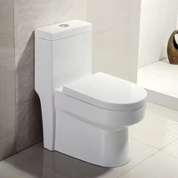 Fournisseur de céramique Articles sanitaires de luxe WC à double chasse Siphon à chasse d'eau S-trap Ensemble de toilettes Salle de bain Toilettes monobloc