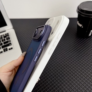 Coques de téléphone magnétiques givrées antichoc avec protection d'objectif pour <span class=keywords><strong>iPhone</strong></span> 17 Air, 16, 15, 14 Pro Max – Vente en gros - Product Image 4