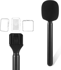 3 In1 Wireless Mic Handheld Holder Stick Lapel <b>Microphone</b> Phone Camera Studio Vlog Video Recording Interview <b>Microphone</b> Kit - Product Image 4