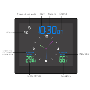Modern Waterproof LED Display Electronic Timer <strong>Clock</strong> <strong>Bathroom</strong> Temperature Humidity Meter Suction Cup Alarm Desk <strong>Clock</strong> Design - Product Image 3