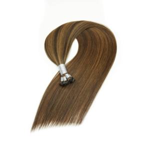 美容女性のための2025年高品質と快適な個人の手で結ばれた横糸二重に描かれた人間の髪のエクステンション - Product Image 3