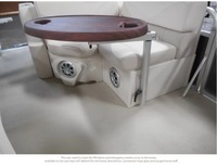Utilisation optimale Revêtement noir Pied de table pivotant pliant Alliage d'aluminium RV Caravane Marine Bateau Yacht Accessoires d'intérieur de voiture