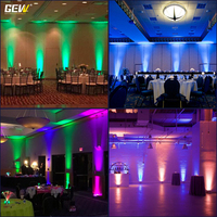 Paquete de 4 Luces LED Recargables a Batería, Par Can 6x18w RGBWA UV 6en1, Control DMX, Control Remoto por Wifi y Aplicación, con Bolsa de Transporte