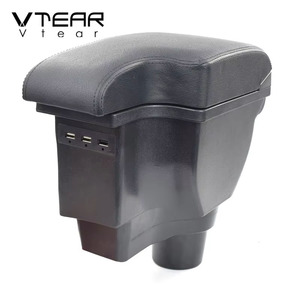 Vtear para <span class=keywords><strong>Kia</strong></span> <span class=keywords><strong>RIO</strong></span> 3 reposabrazos caja de carga USB de doble capa de almacenamiento de la caja central de contenido de la tienda <span class=keywords><strong>interior</strong></span> brazo resto caja Accesorios - Product Image 5