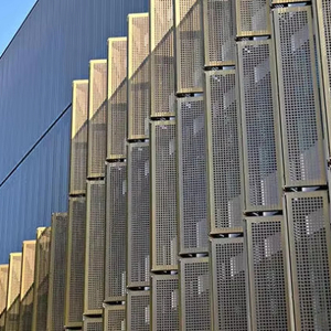 Industrial Style Decorative Stadium Building Outdoor Decoration Facade Wall <strong>Cladding</strong> <strong>Perforated</strong> Design Aluminum Panel - Product Image 1
