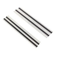 En-tête de broches 2,54 mm, à broches droites, 1x40P, longueur 15/17/19/21/23/25/30 mm, entretoise de carte, rangée simple, double, plastique, cuivre