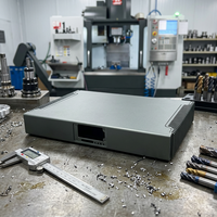 Boîtier en alliage d'aluminium usiné CNC de précision, anodisé, à refroidissement passif, sans ventilateur