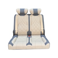 Lit convertible de luxe pour caravane/VR, dossier haut, pliable à l'avant, lit instantané, table relevable, renforcé en acier, OLIVER Fit