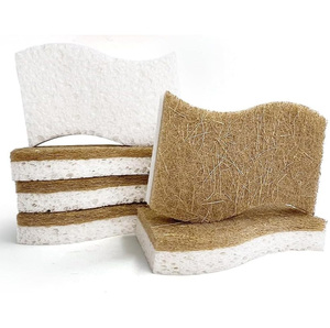 Esponja de Cocina Biodegradable y Ecológica, Compostable, de Celulosa Natural, con Fibra de Coco y Nuez, para Limpieza del Hogar y Platos - Product Image 1