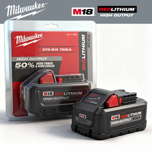 Batería de Iones de Litio <span class=keywords><strong>Milwaukee</strong></span> <span class=keywords><strong>M18</strong></span> XC6.0REDLITHIUM de Alto Rendimiento de 18 VAh para Taladro Eléctrico <span class=keywords><strong>Milwaukee</strong></span> <span class=keywords><strong>M18</strong></span> XC6.0, Batería para Herramientas Eléctricas - Product Image 3