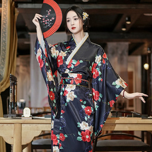 Kimono Tradizionale Giapponese, Pigiama <span class=keywords><strong>da</strong></span> Donna a Maniche <span class=keywords><strong>Lunghe</strong></span> con Stampa in Rilievo, <span class=keywords><strong>Taglie</strong></span> <span class=keywords><strong>Forti</strong></span>, Camicia <span class=keywords><strong>da</strong></span> <span class=keywords><strong>Notte</strong></span> per Ragazze - Product Image 2