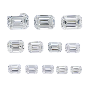 Diamantes Cultivados en Laboratorio, Corte Esmeralda CVD, 2x3mm, 3x4mm, Sueltos, Alta Calidad, Color D, VS1, Joyería Mele - Product Image 1