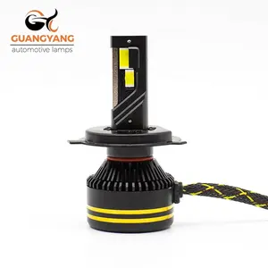 High Power Car Headlight Lamp R20 LED H4 H13 9004 9007 80w 8000LM 5585 Clips Double Copper Tube