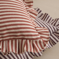 100% coton biologique à volants canapé housse de coussin Vintage élégant Jacquard jeter taie d'oreiller salon décor hôtel fournitures