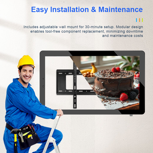 Pantalla <span class=keywords><strong>de</strong></span> Señalización Digital 4k, <span class=keywords><strong>Precio</strong></span> <span class=keywords><strong>de</strong></span> Fábrica, Pantalla Publicitaria para Exteriores con Control Remoto, Menú Digital LCD para Restaurantes - Product Image 6